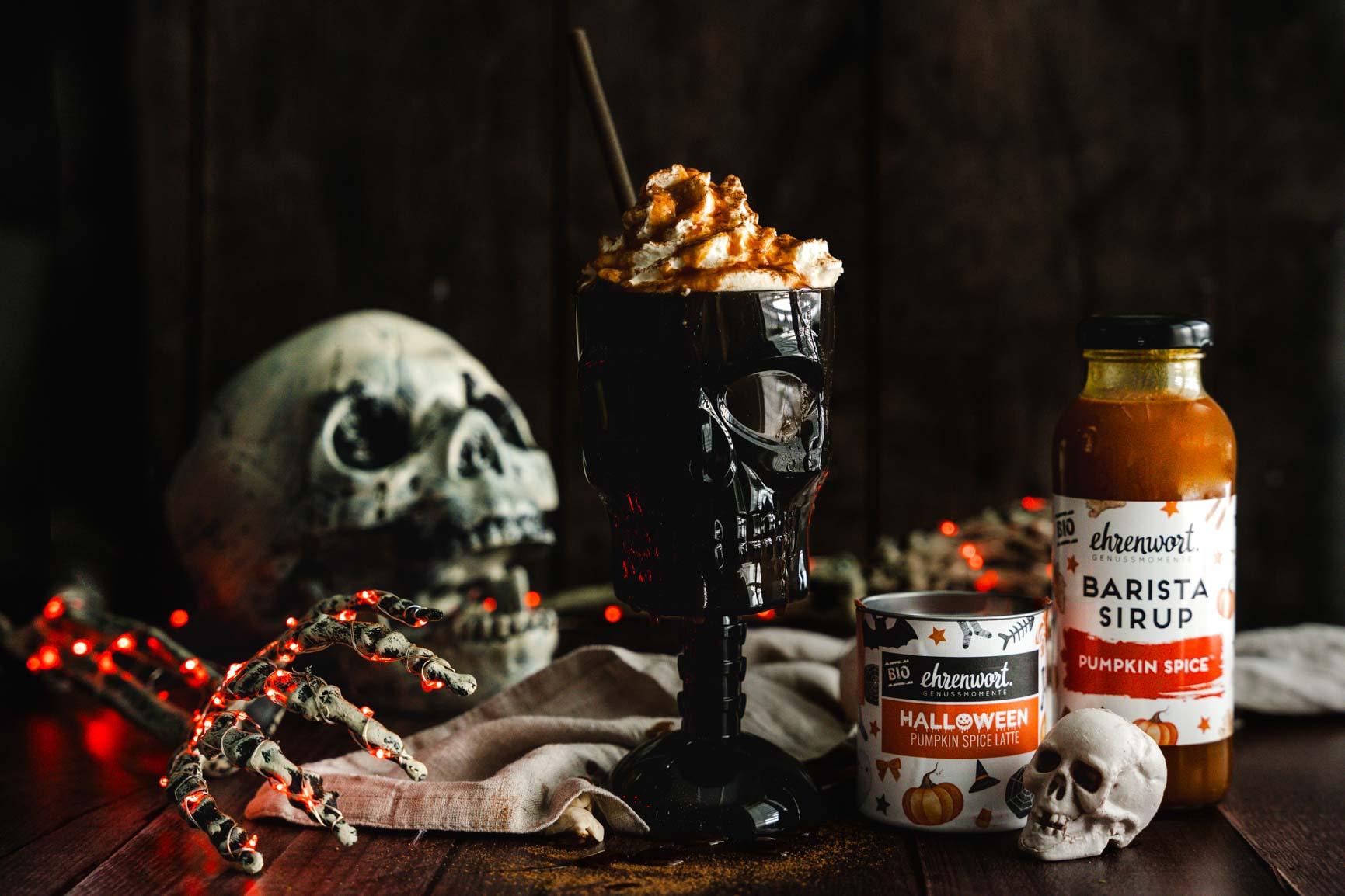 Gruseliger Halloween Spice Latte 