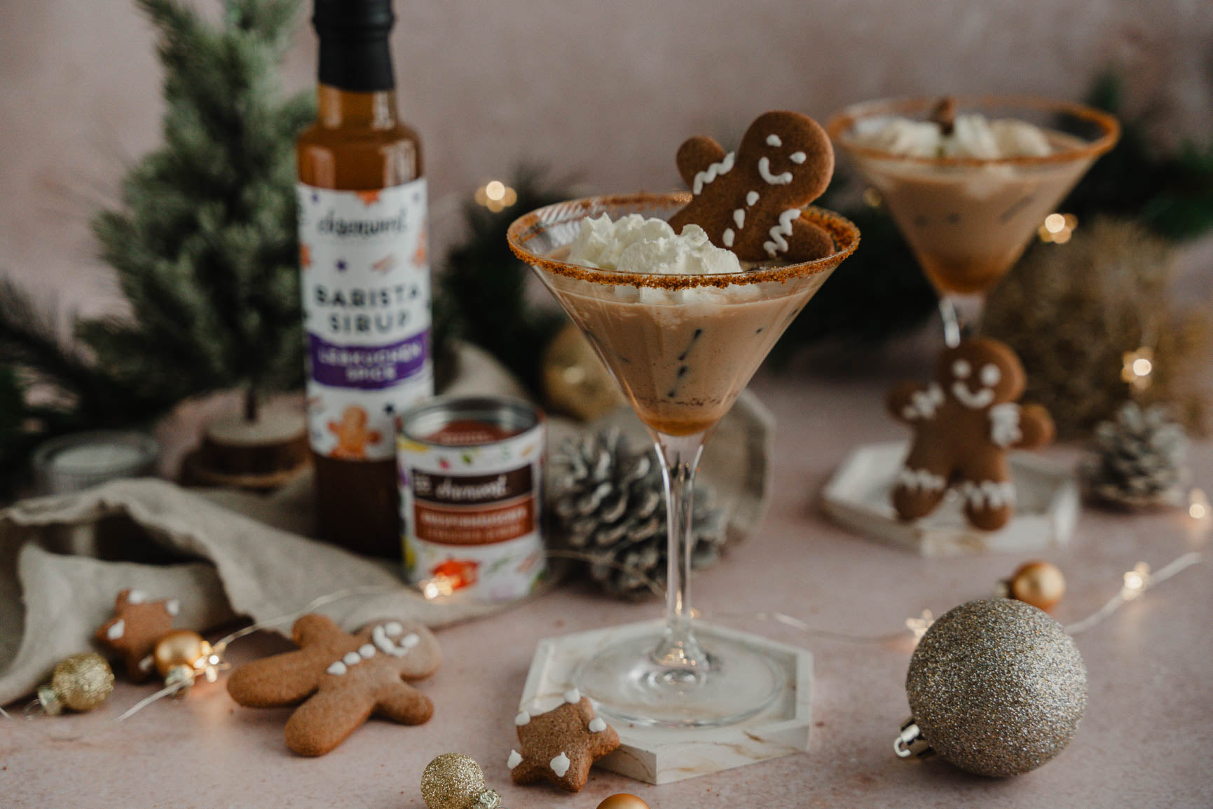 Lebkuchen Spice Espresso Martini Rezept, mit BIO Lebkuchen Spice Sirup von ehrenwort. Genussmomente 