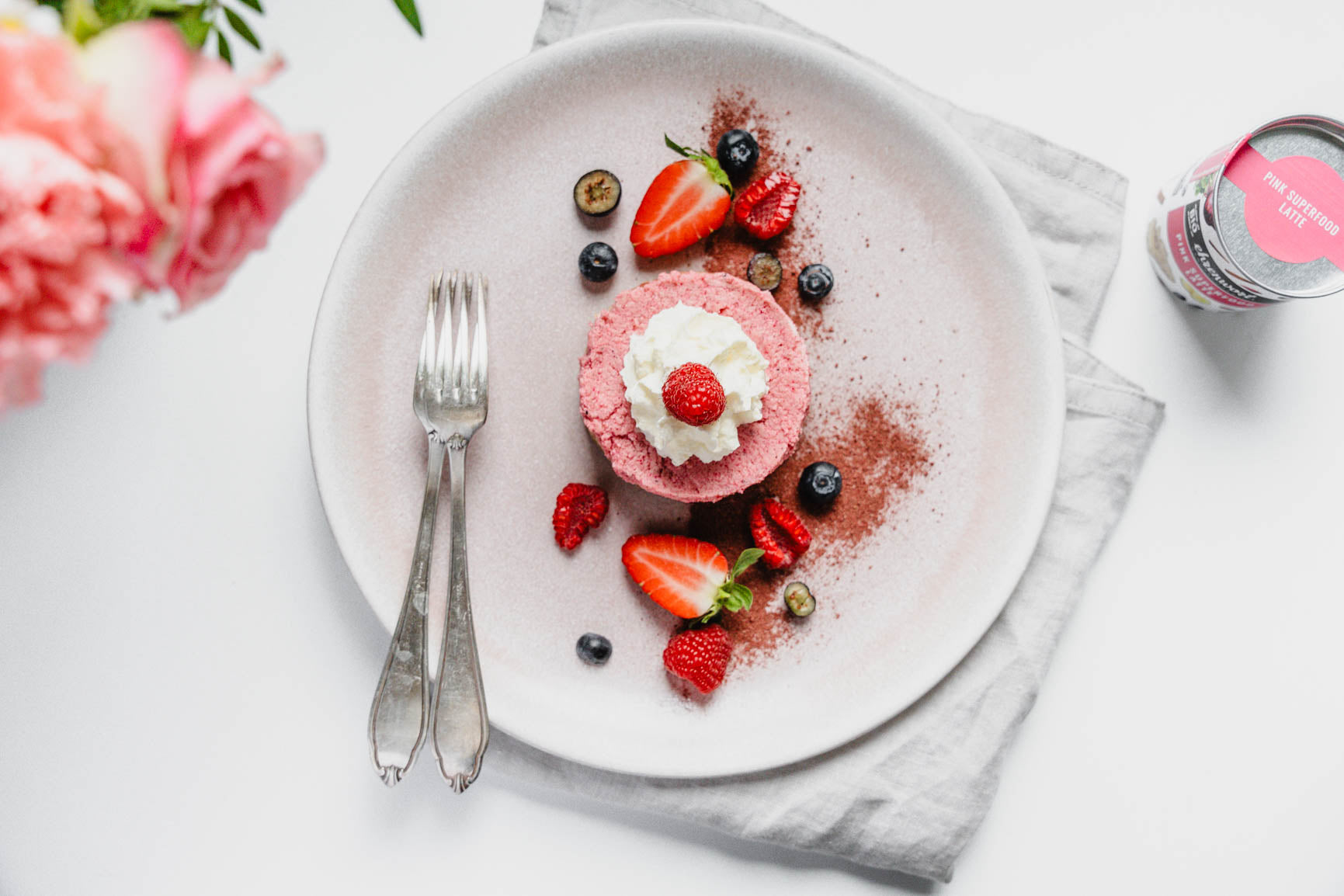 Pink Superfood Mandelküchlein
